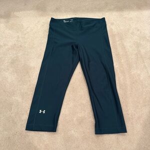 Under Armour Womens Dark Teal Green Leggings